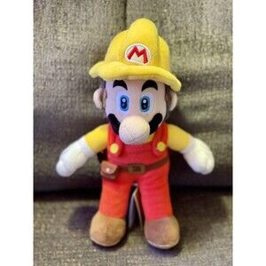 New Builder Mario Plush 10” Super Mario Maker 2 Little Buddy 1731 With Tags